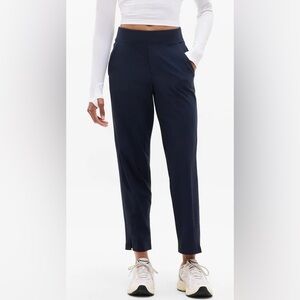 Athleta Brooklyn Ankle Pants Womens 14 Navy Pull On casual travel women’s